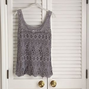 Lace sleeveless top